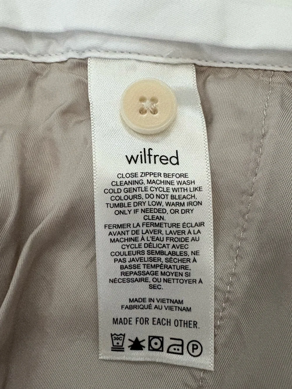 Aritzia Wilfred The Effortless Pant Linen Blend Pleated Front